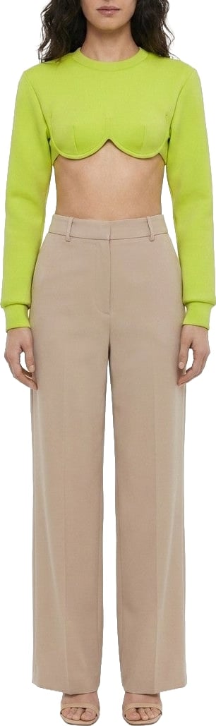 Dolce & Gabbana Yellow Elastane Long Sleeve T-Shirt