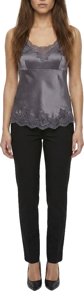 Dolce & Gabbana Gray Cotton Sleeveles T-Shirt