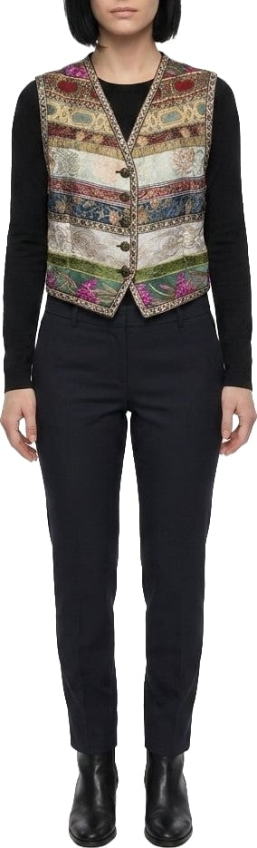 Dolce & Gabbana Multicolor Polyamide Waistcoat