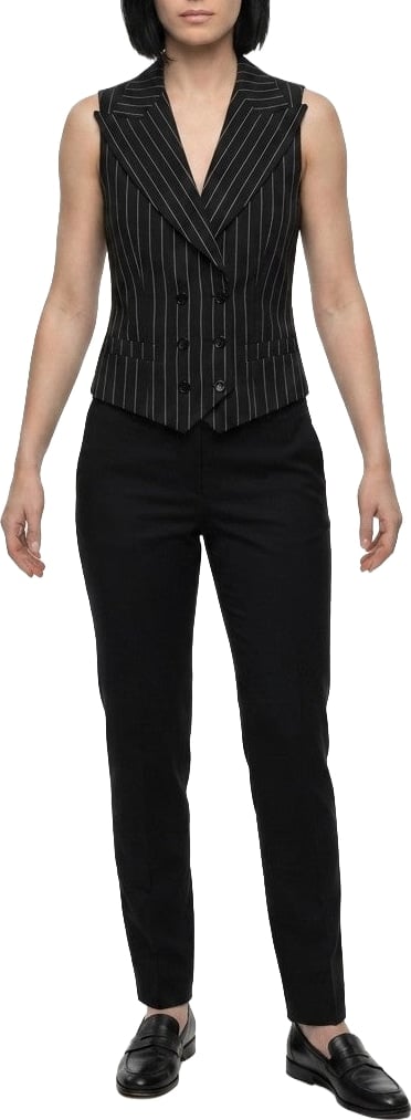 Dolce & Gabbana Black Wool Waistcoat