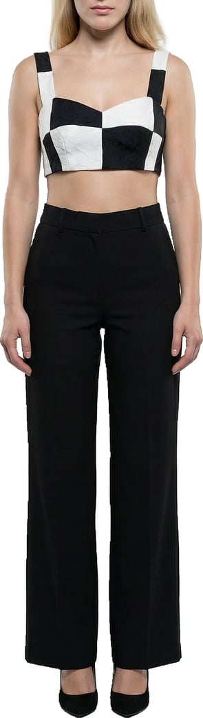 Dolce & Gabbana Black And White Elastane Tank Tops