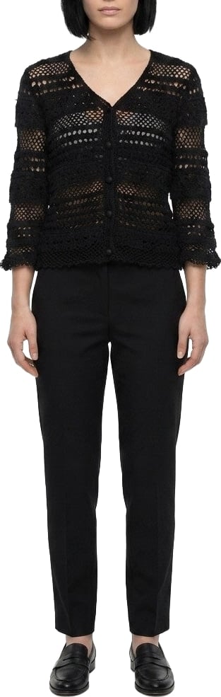 Dolce & Gabbana Black Cotton Cardigan
