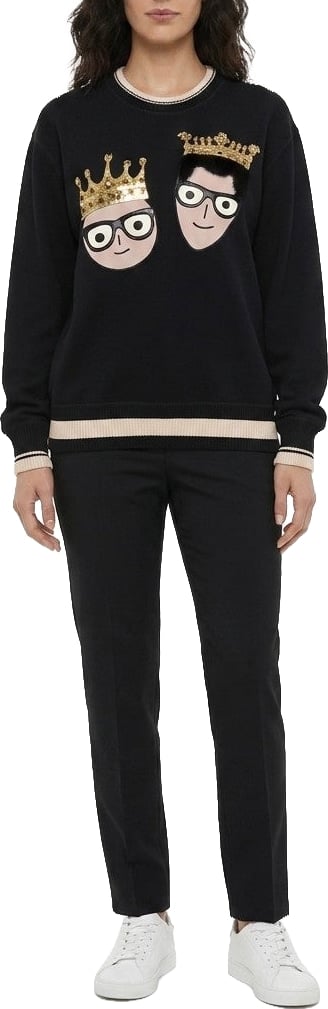 Dolce & Gabbana Black Cotton Sweatshirt