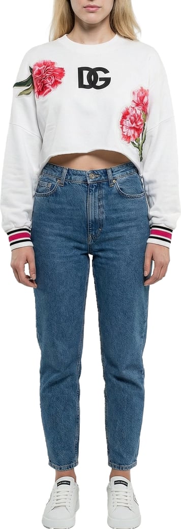 Dolce & Gabbana White Cotton Sweatshirt