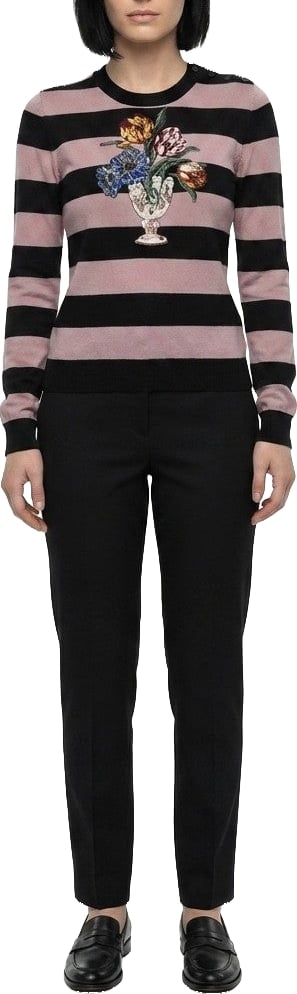 Dolce & Gabbana Bicolor Cashmere Sweatshirt