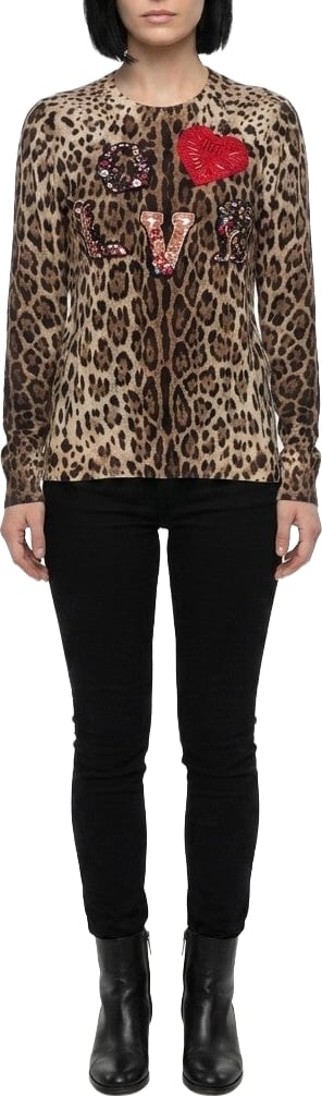 Dolce & Gabbana Brown Virgin Wool Sweatshirt