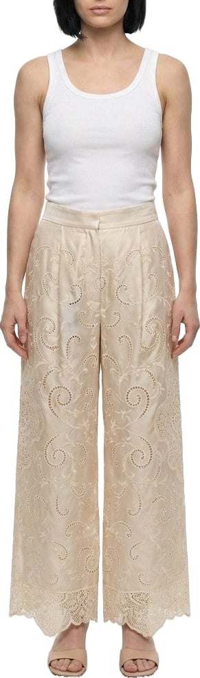 Dolce & Gabbana Beige Cotton Casual Pants