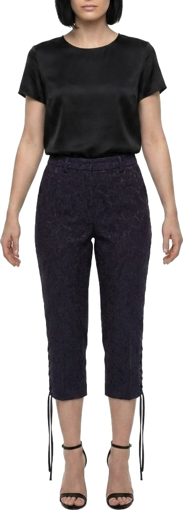 Dolce & Gabbana Black Cotton Cropped Pants