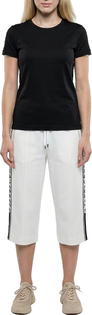 Dolce & Gabbana White Elastane Cropped Pants