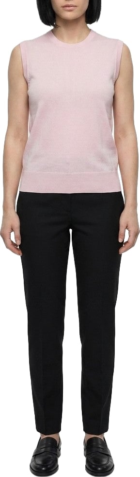 Dolce & Gabbana Pink Silk Tank Tops