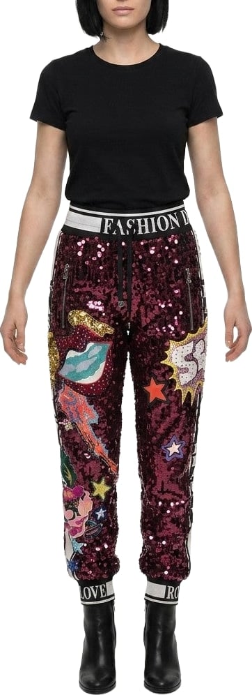 Dolce & Gabbana Multicolor Polyester Casual Pants