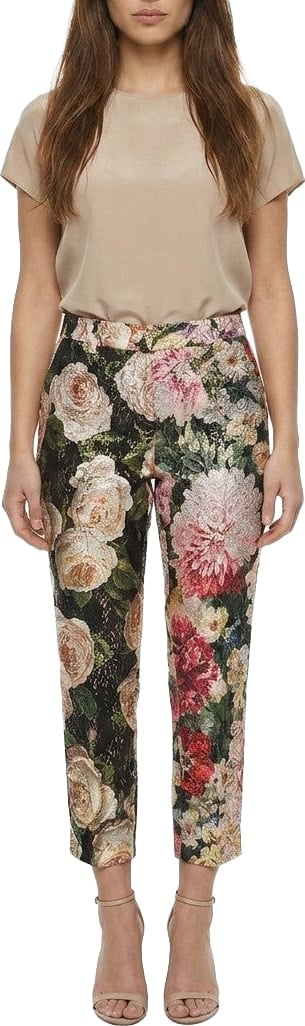 Dolce & Gabbana Multicolor Cotton Cropped Pants