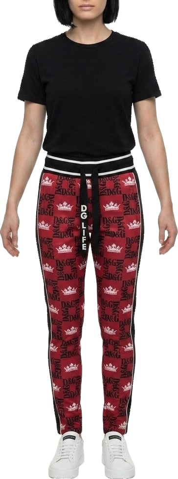 Dolce & Gabbana Red Polyester Leggings
