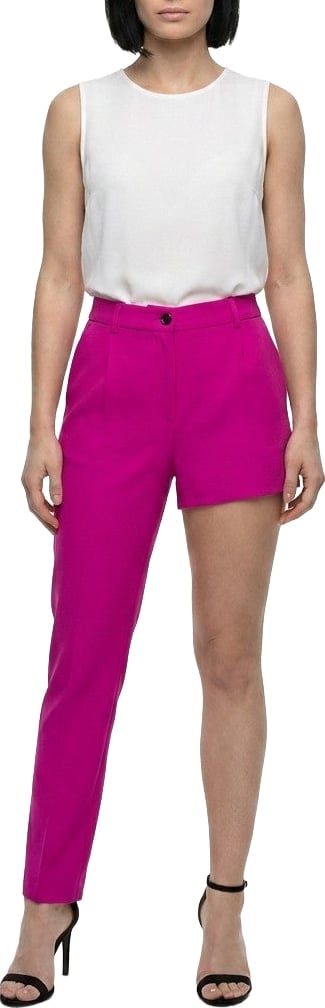 Dolce & Gabbana Pink Virgin Wool Casual Pants