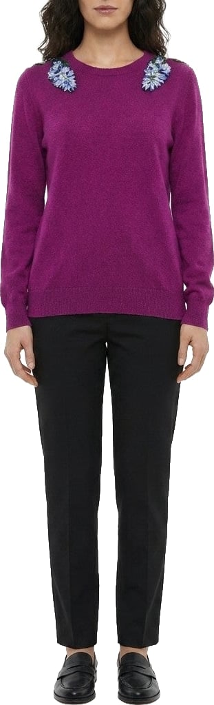 Dolce & Gabbana Purple Cashmere Sweater