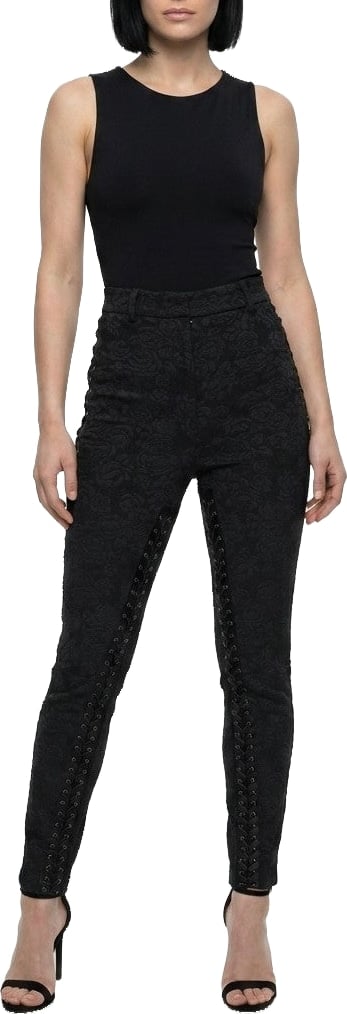 Dolce & Gabbana Black Cotton Skinny Pants