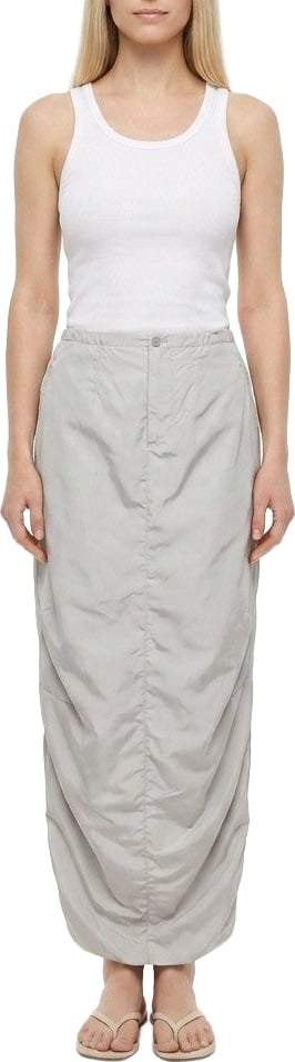 Dolce & Gabbana Gray Polyamide Long Skirt