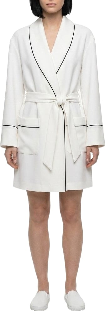 Dolce & Gabbana White Elastane Robe