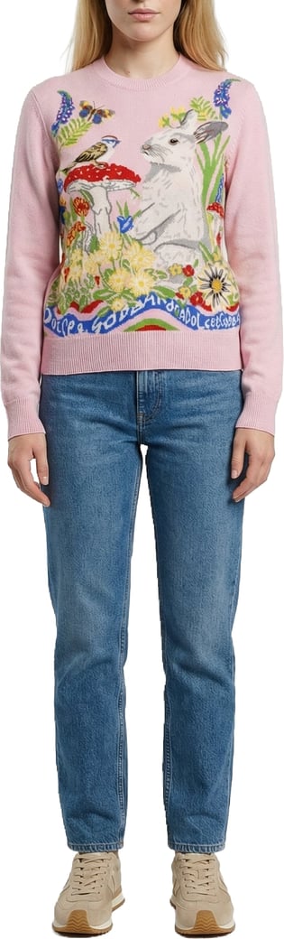 Dolce & Gabbana Multicolor Cashmere Sweatshirt
