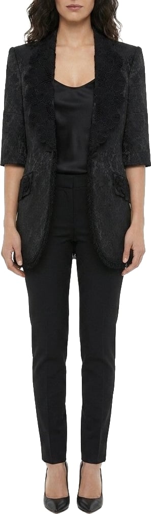 Dolce & Gabbana Black Silk Jacket