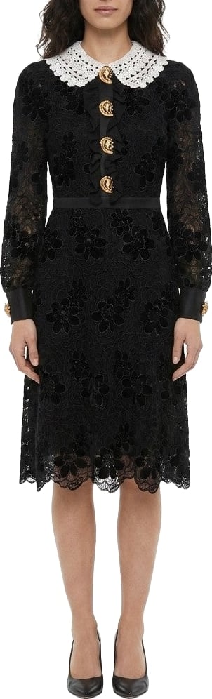 Dolce & Gabbana Black Polyester Cocktail Dress