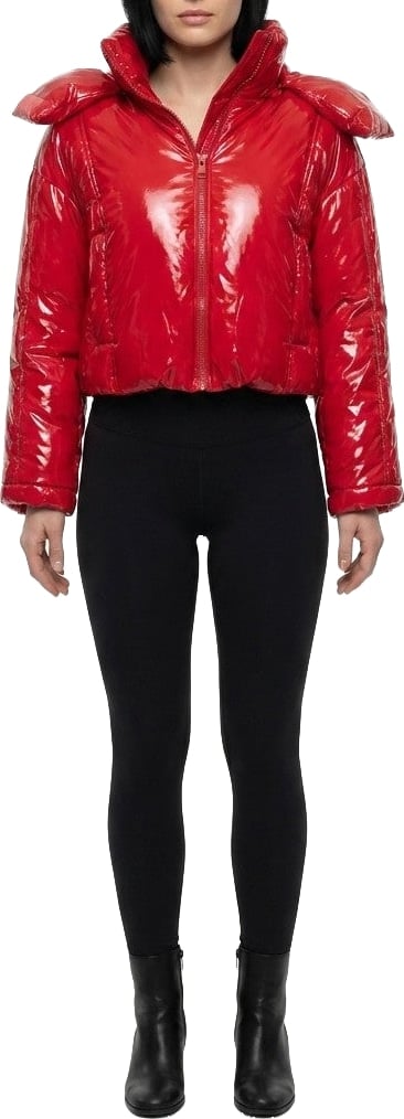 Dolce & Gabbana Red Elastane Full-Length Jacket