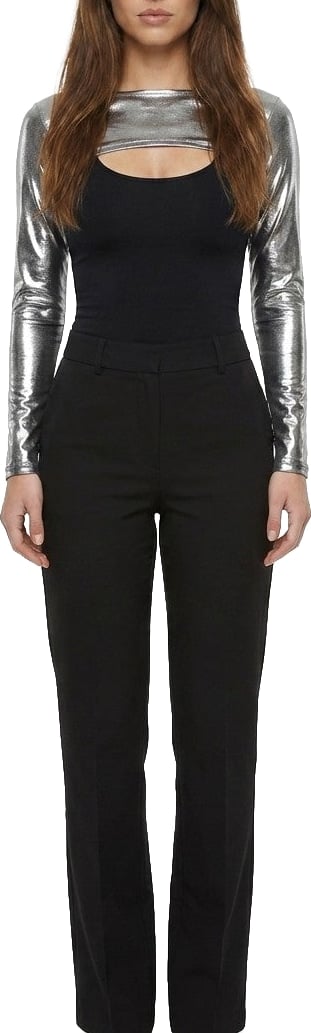Dolce & Gabbana Silver Elastane Casual Pants