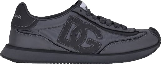 Dolce & Gabbana Black Polyester Athletic Sneakers