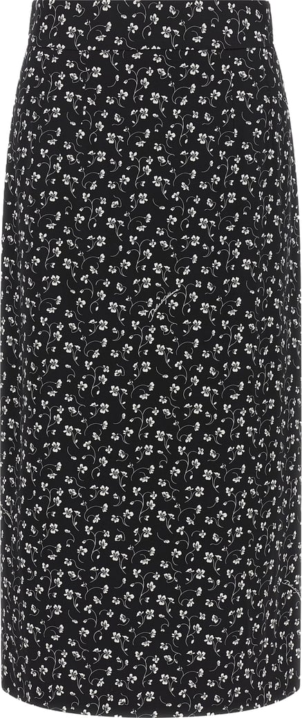 Dolce & Gabbana Bicolor Silk Midi Skirt