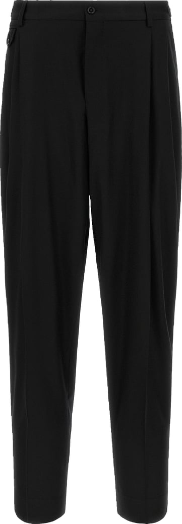 Dolce & Gabbana Black Virgin Wool Dress Pants