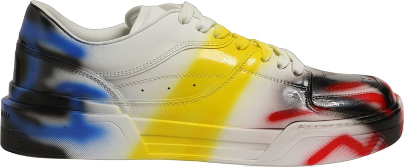 Dolce & Gabbana Multicolor New Roma Paint Sneakers Men Shoes