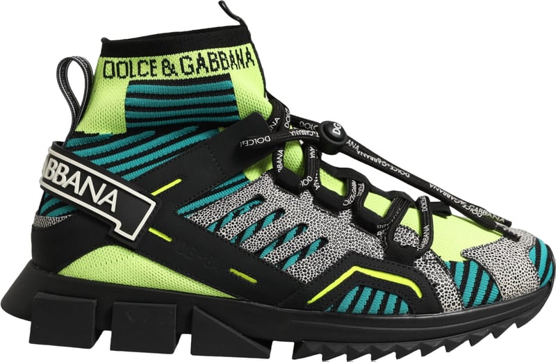 Dolce & Gabbana Multicolor Sorrento Socks Men Sneakers Shoes