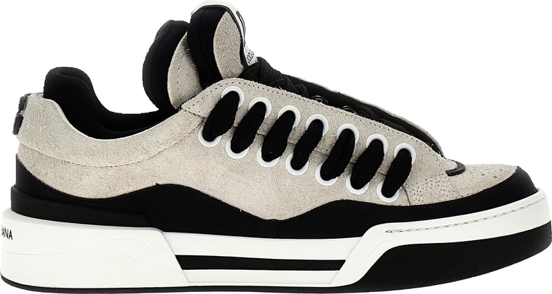 Dolce & Gabbana Bicolor Leather Athletic Sneakers