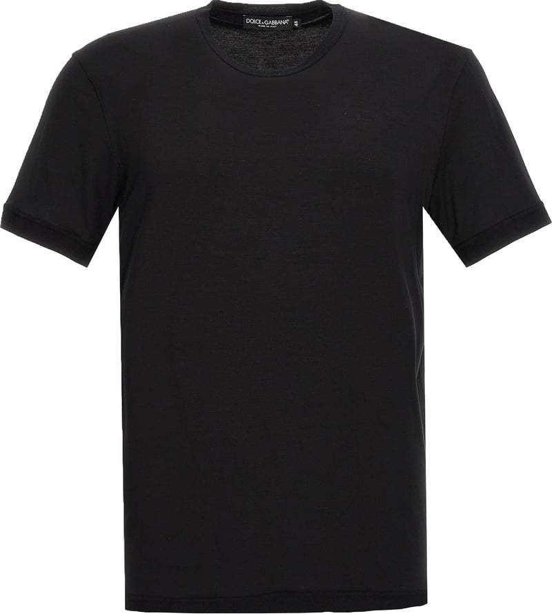 Dolce & Gabbana Black Viscose T-Shirt