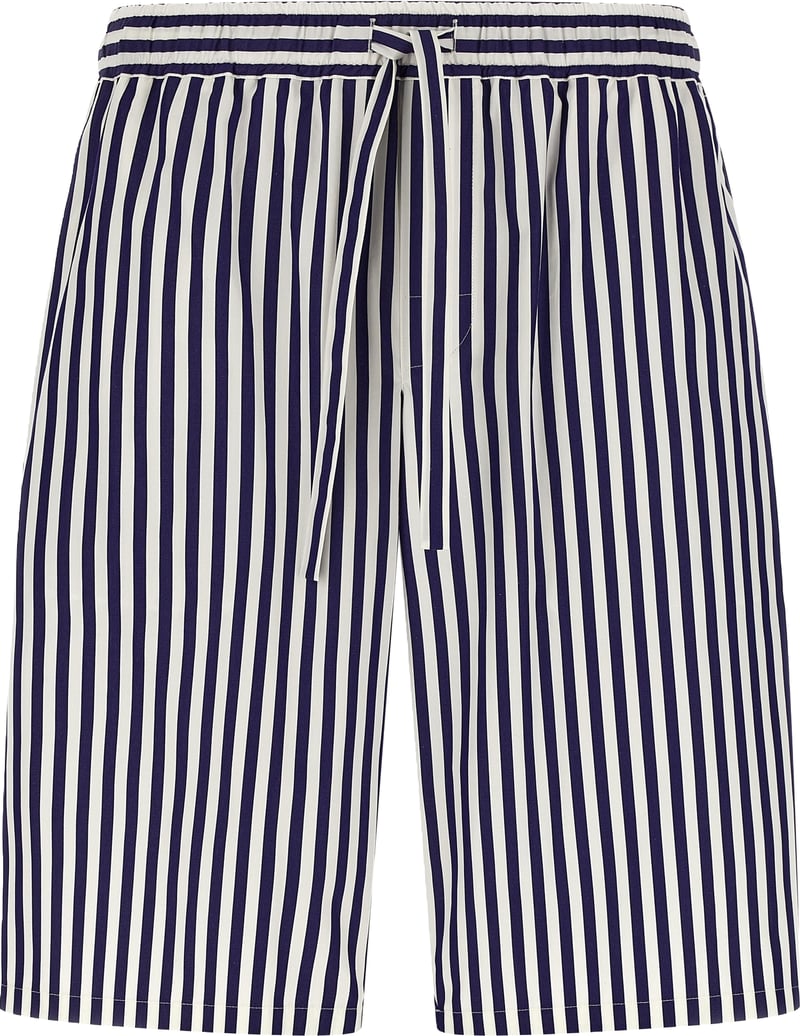 Dolce & Gabbana Blue Cotton Bermuda Shorts