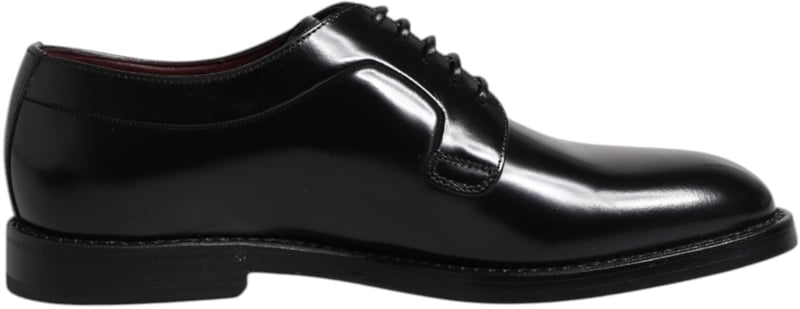Dolce & Gabbana Black Leather Lace Up Derby Dress Formal Shoes