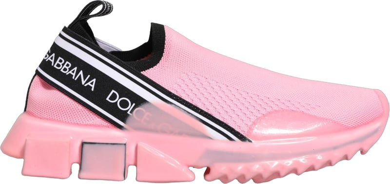 Dolce & Gabbana Pink Slip On Low Top Sorrento Sneakers Shoes