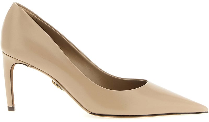 Dolce & Gabbana Beige Calfskin High Heel Pumps