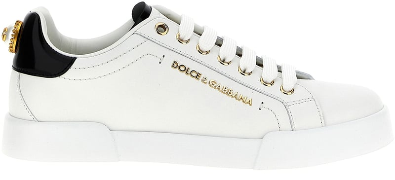 Dolce & Gabbana Bicolor Calfskin Low Top Sneakers