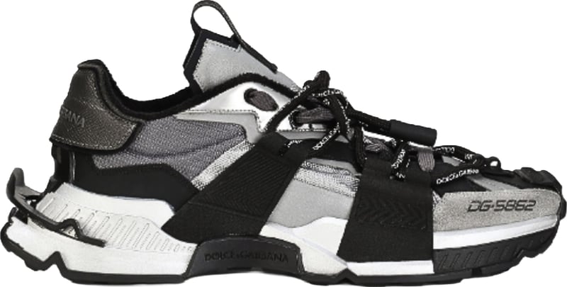 D&G Space Black/Silver Men's Sneakers