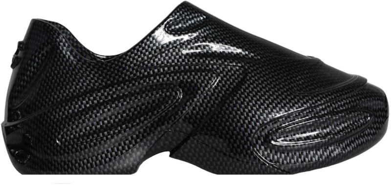 Dolce & Gabbana Black Foiled Rubber Toy Low Top Men Sneakers Shoes
