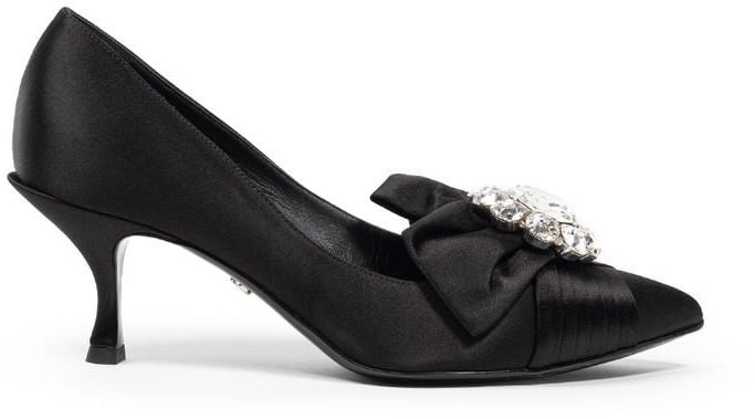 Dolce & Gabbana Black Viscose Pumps