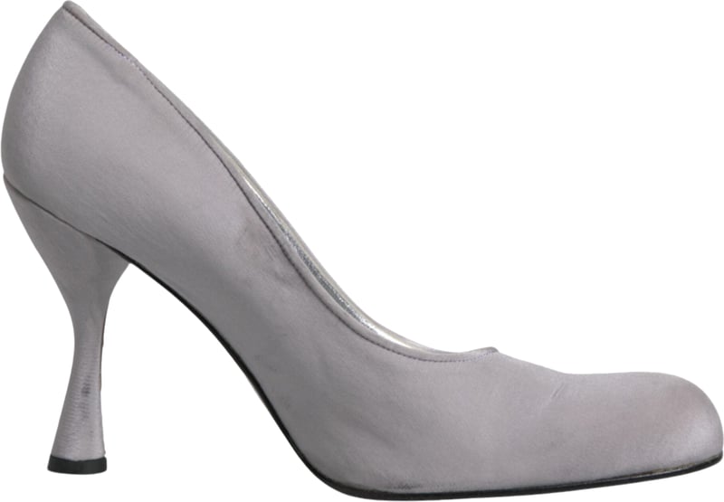 Dolce & Gabbana Gray Suede Leather High Heel Pumps Shoes