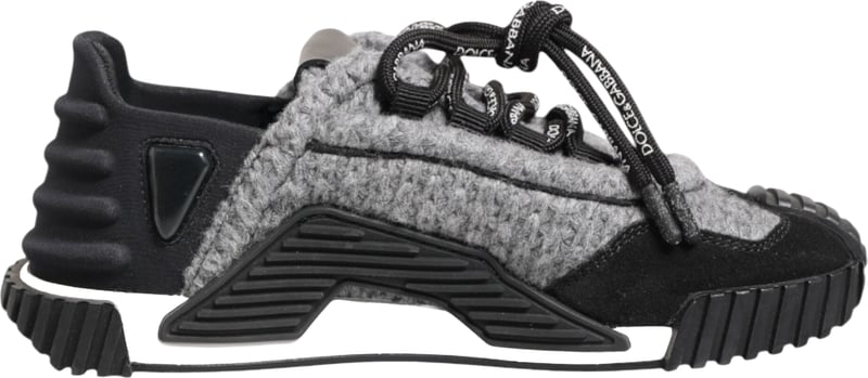 Dolce & Gabbana Black Gray NS1 Low Top Sneakers Shoes