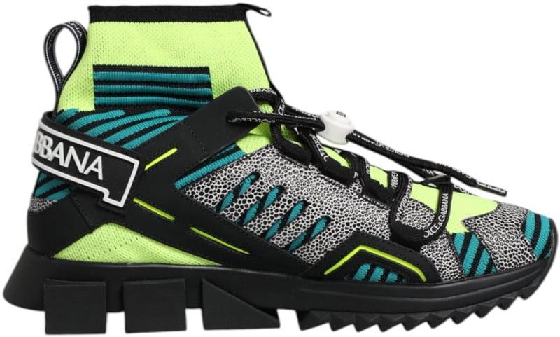 Dolce & Gabbana Multicolor Sorrento Socks Men Sneakers Shoes