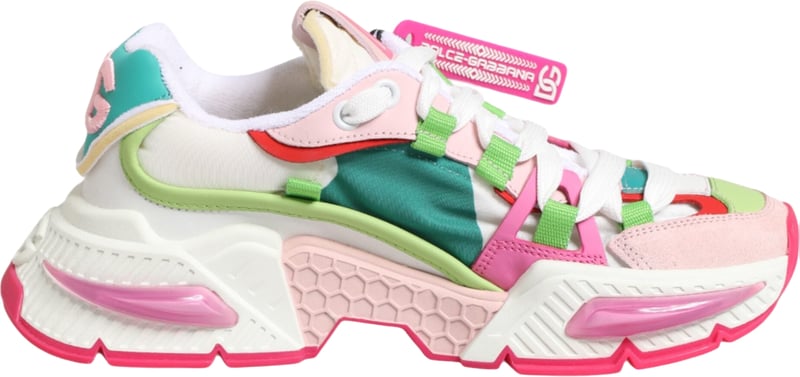 Dolce & Gabbana Multicolor Leather Airmaster Low Top Sneaker Shoes