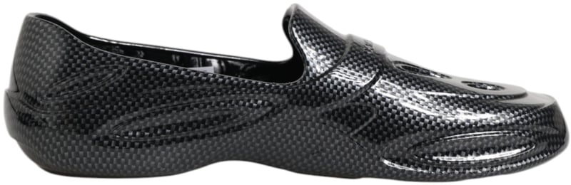 Dolce & Gabbana Black Rubber Slides Low Top Sneakers Shoes