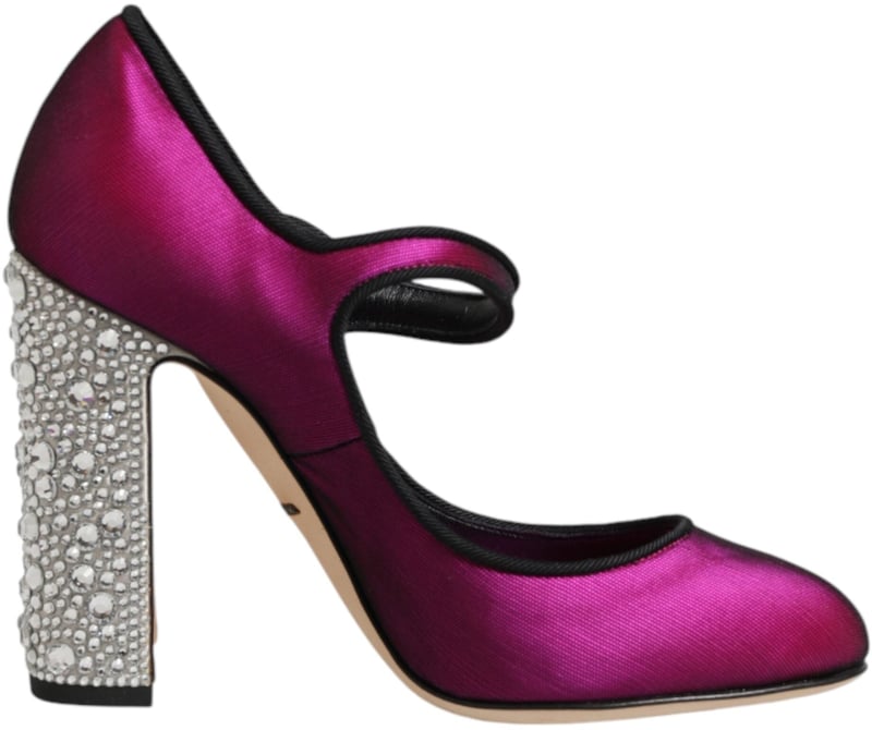 Dolce & Gabbana Pink Embellished High Heels Pumps Shoes