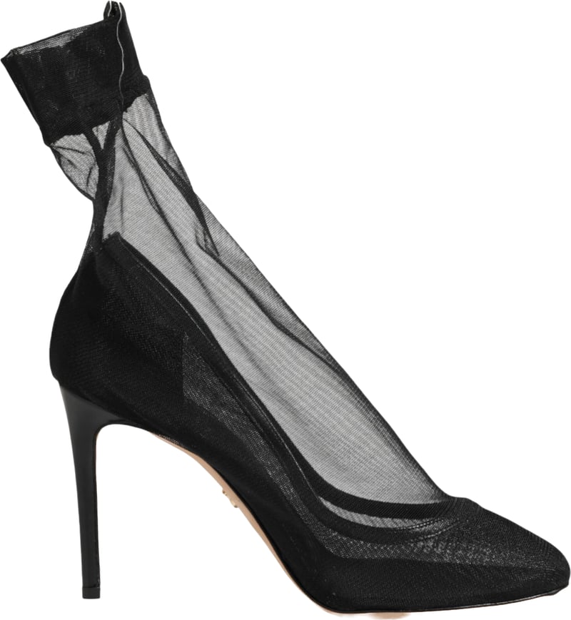 Dolce & Gabbana Black Nylon Stretch Mesh Sock Boots Shoes