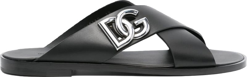 Dolce & Gabbana calfskin sandals Black